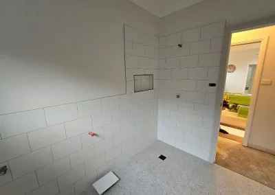 bathroom tiling project in Donnybrook